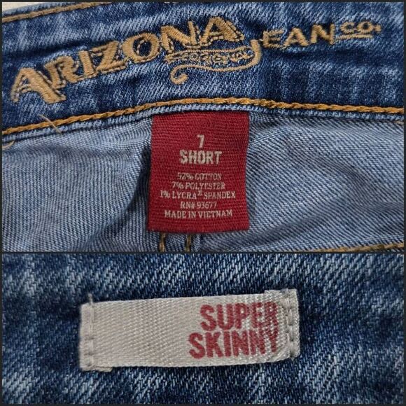 Arizona Super Skinny Jeans(A059)-Size 7 for Women - Picture 6 of 9